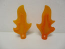 ( A2/1 )  2 x Lego Duplo Flamme / Feuer orange Drache Feuerwehr