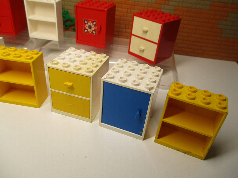 ( B14/1 ) Lego Möbel Schränke Homemaker Puppenwohnung   Haus City