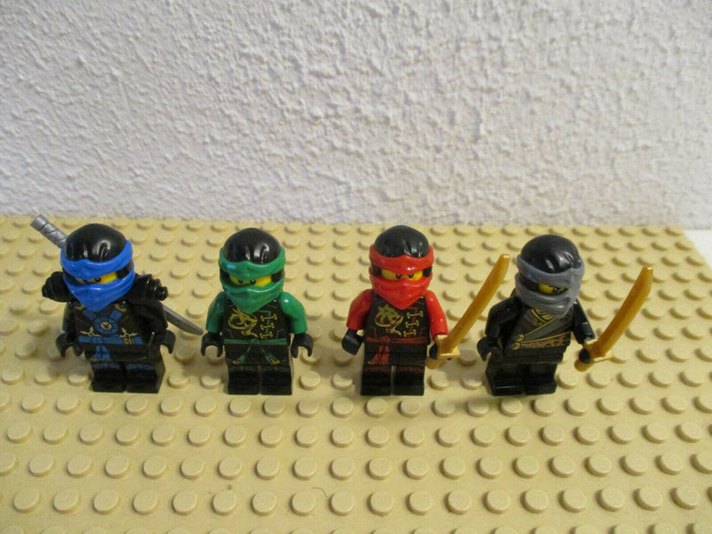 (D2-2/8) Lego Ninjago 4 Figuren Kai Lloyd Jay Cole Sammlung Konvolut