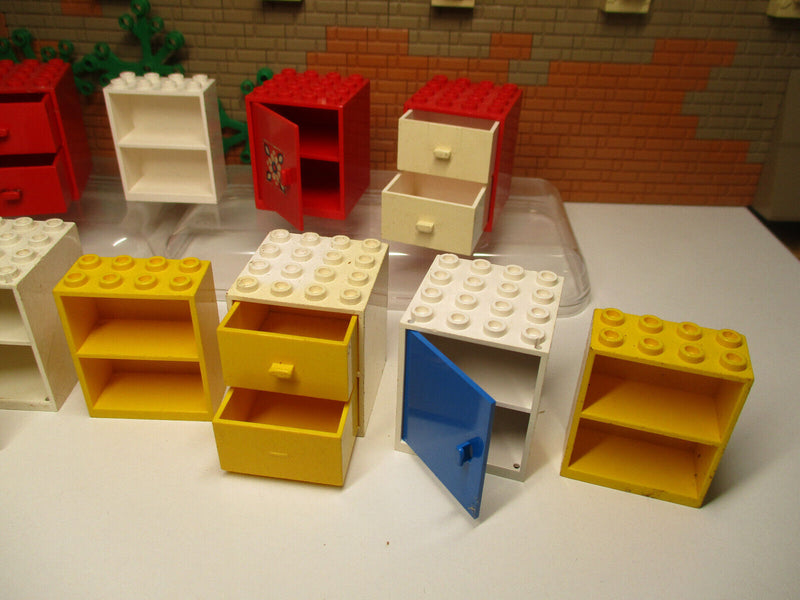 ( B14/1 ) Lego Möbel Schränke Homemaker Puppenwohnung   Haus City