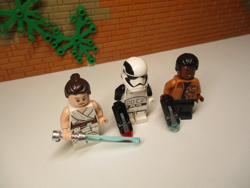 ( G5 / 9 ) Lego Star Wars 1x Rey Skywalker Finn First Order Trooper Episode 8