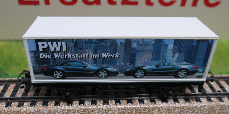( O8 ) Märklin PWI Werkstatt im Werk Mercedes Benz Sonderwagen H0 OVP gebraucht