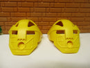 ( B8 / 36 ) Lego Bionicle Kanohi 2x KOMAU (Turaga) Maske Gelb 32572