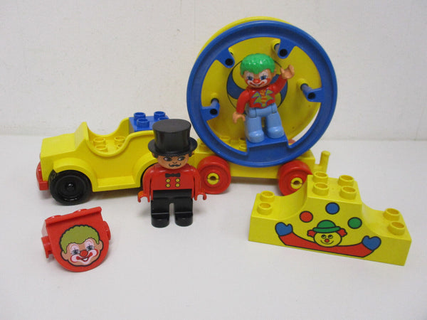 ( RB2 / 2 )  LEGO Duplo Zirkus Auto mit Drehscheibe Clown und Direktor