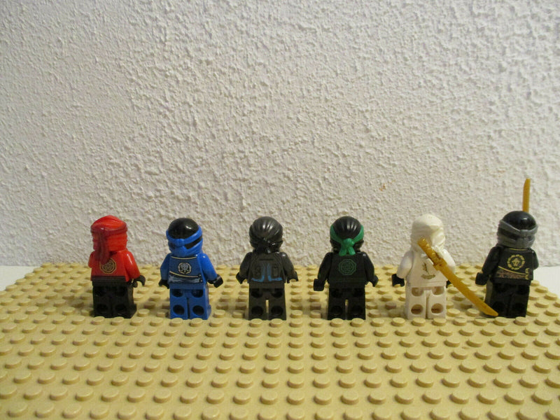 (D2-3/21) Lego Ninjago 6 Figuren Nya Lloyd Kai Zane Jay Cole Sammlung