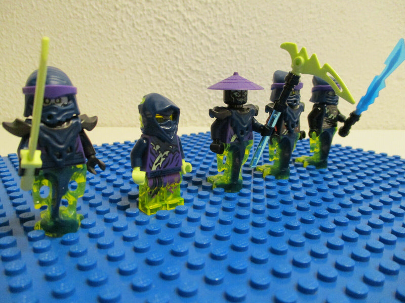 ( C9/5-6 ) 5 x  Lego Ninjago Figur Ghost Warrior Sammlung Konvolut