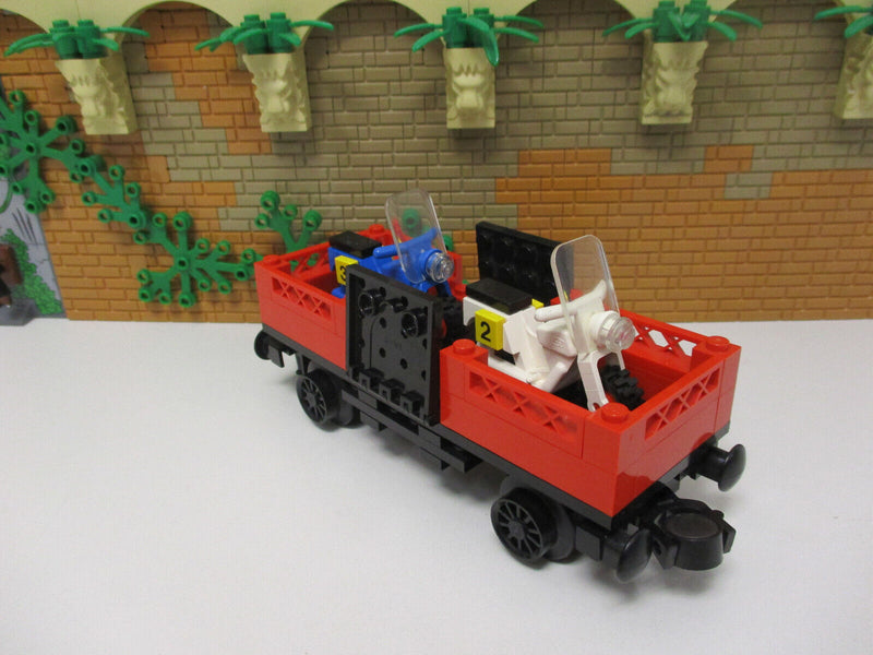 (B3/ 6) LEGO Eisenbahn 7735 Flach Waggon / Wagen 12V  7750 7760 7740 9V RC