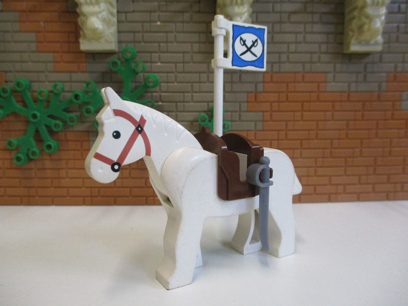 (B14/4) Lego Western Nordstaatler Figuren Pferd Kanone Flagge Legredo Fort 6769