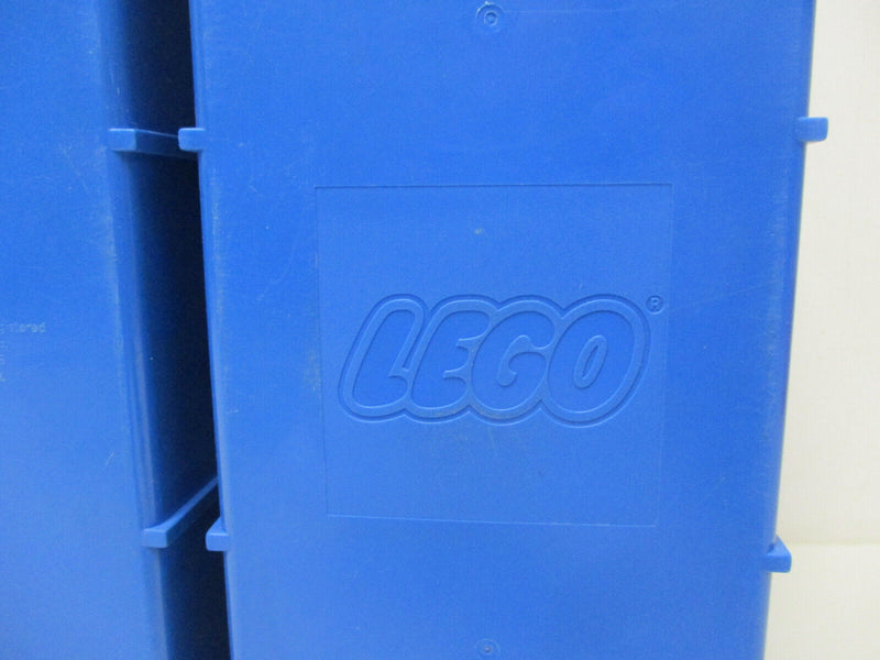 Lego blauer Sortierkasten Sortierbox Sammelkoffer 2 Platten und Inneneinteilung