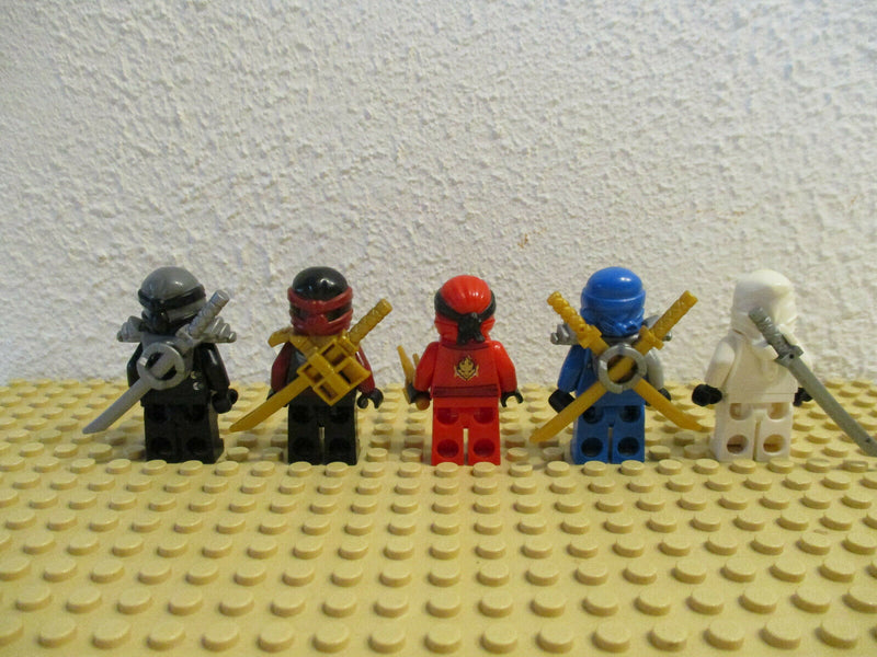 (D2/3) Lego Ninjago 5 Figuren Kai Nya Jay Cole Zane Sammlung Konvolut