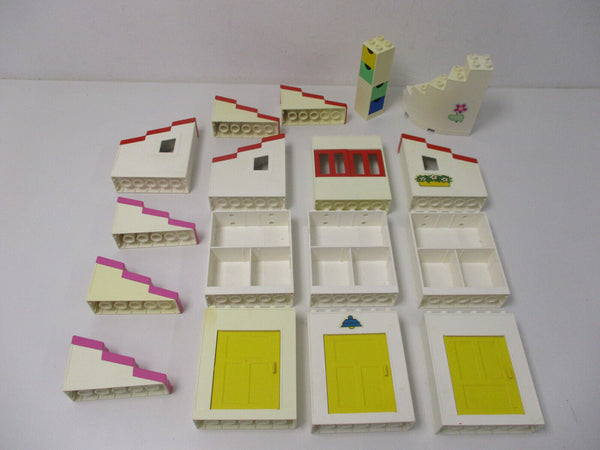 ( RB 27 / 1 ) Lego Duplo Dächer Wände Türen Fenster Puppenhaus Gebäude Haus