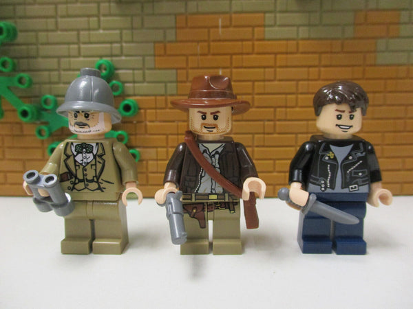 ( F13 / 11-2 ) Lego Indiana Jones iaj001 & Henry Jones Sr. & Mutt Williams