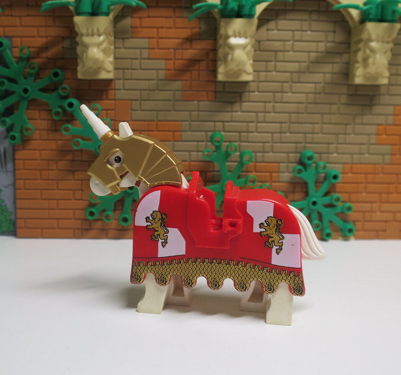 (B11 / 8 ) Lego 1x Pferdedecke mit Pferd Satteldecke Löwenritter 2490 7946