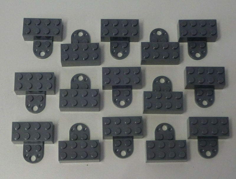 Lego 15 StÃ¼ck City Creator Magnetsteine dunkel grau 2x4 - Magnets NEU 74188c01
