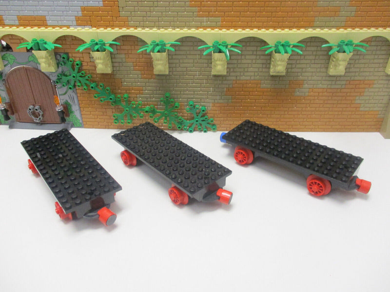 C14/8) LEGO 3x Eisenbahn Waggon 6x16  4,5V 9V 12V
