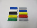 ( G7 ) LEGO 25 hohe lange Basic Steine Bausteine Grundbausteine  2x10 2x8 2x6