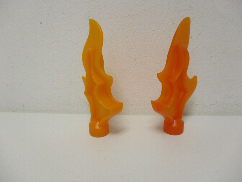 ( A2/1 )  2 x Lego Duplo Flamme / Feuer orange Drache Feuerwehr