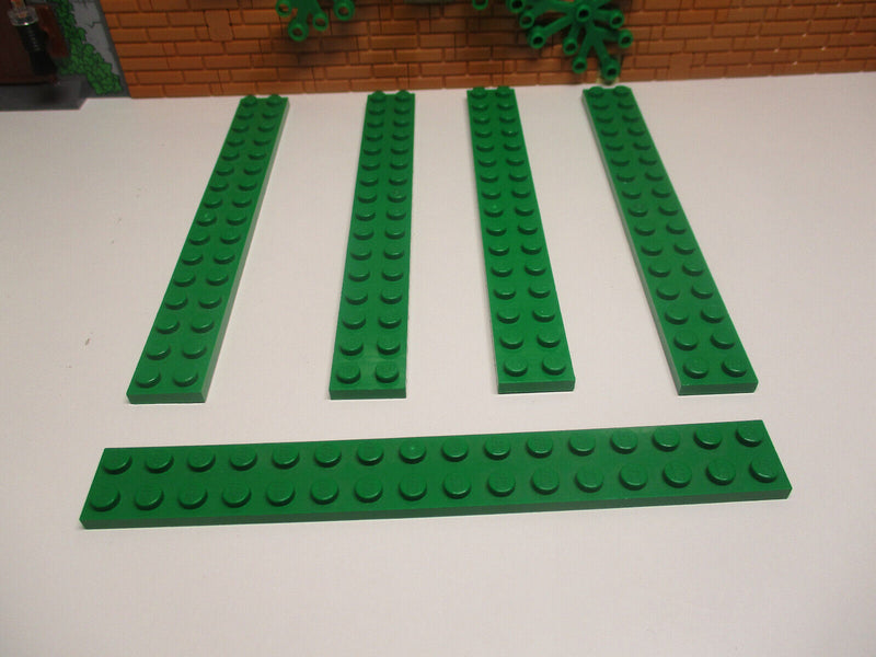 (i16/2) 5x Lego 4282 Platten Baustein 2 x 16 Basic grün Star Wars Ritter