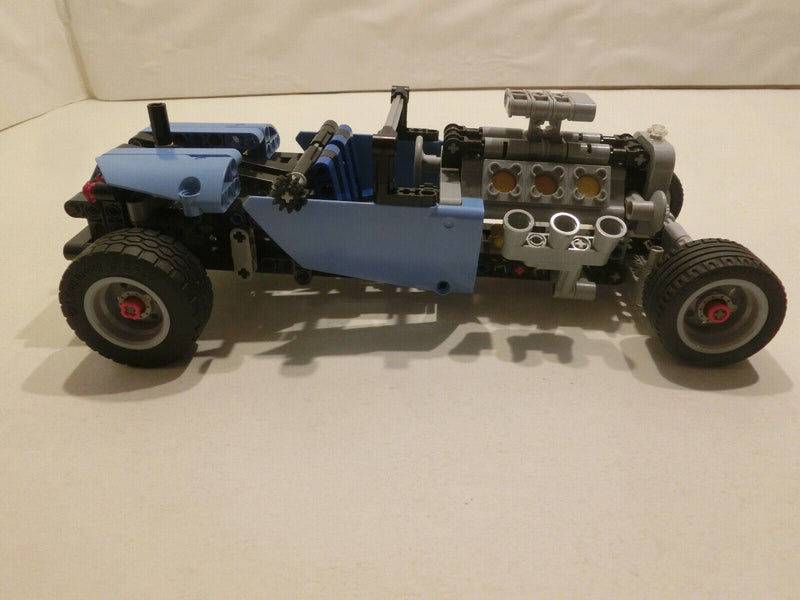 ( AH 9 ) Lego 42022 Technic Hot Rod MIT OVP & BA 100% KOMPLETT  Gebraucht