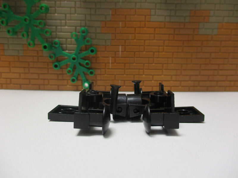 (A4/8) Lego Eisenbahn 12V  2 x Puffer / Kupplung Schwarz mit Magnet 7735 7750 9V