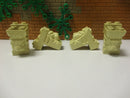 (A6/4) LEGO 4x 30274 Löwenkopf beige / tan Ritterburg 6086 Harry Potter Ritter