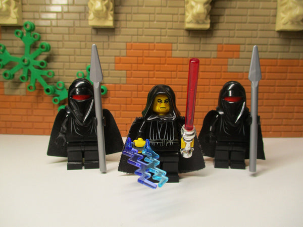( G5 / 1 ) Lego Star Wars 1x sw0041 Imperator Palpatine & 2x sw0604 Shadow Guard