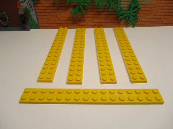 (i16/6) 5x Lego 4282 Platten Baustein 2 x 16 Basic gelb Star Wars Ritter