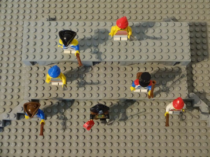 ( B11 / 19 ) Lego Figuren Aus 6273 Rock Island Refuge Piraten Soldaten Blaurock