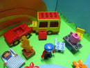( RB23 / 6 ) LEGO Duplo Camping / Wohnwagen Set  Figuren Palme