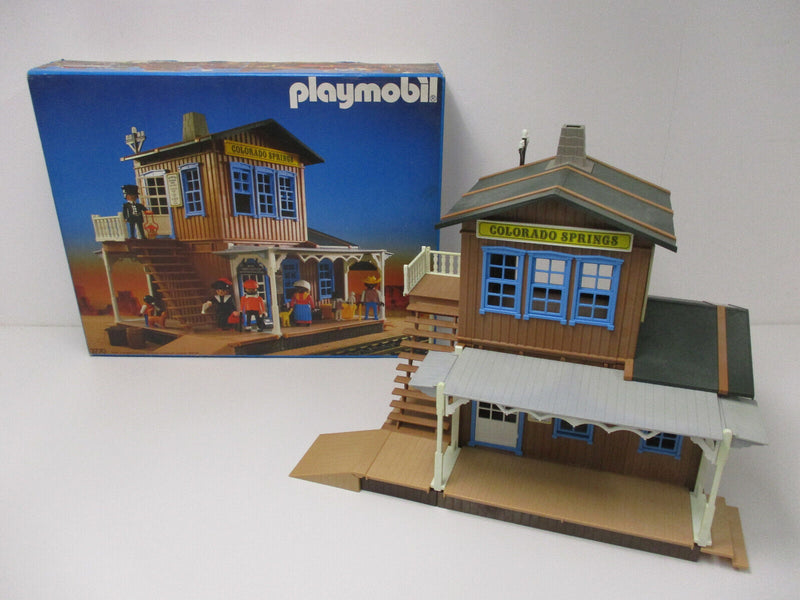 Playmobil 3770 Colorado Springs Western Bahnhof OVP ohne BA Klicky 4054 4034 LGB