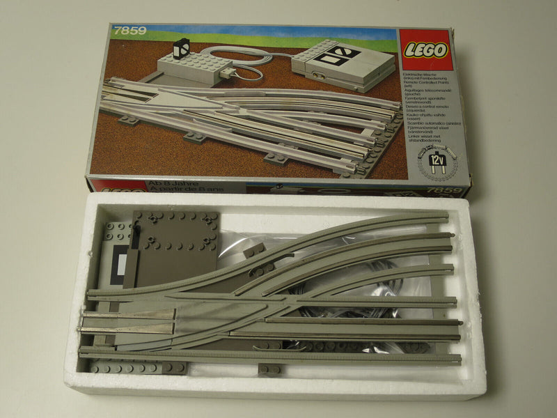 ( J13 ) Lego 7859 Weiche links Remote Control Eisenbahn MIT OVP 100% KOMPLETT