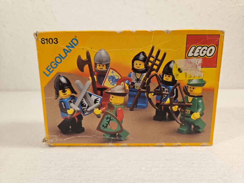 ( D/12 ) Lego Legoland 6103 6 Ritter Minifiguren von 1988 mit OVP 100% komplett