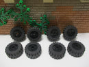 (F6/3 ) Lego 8 Reifen 30.4 x 14 schwarze Felge Auto Truck LKW Rad Räder Technic